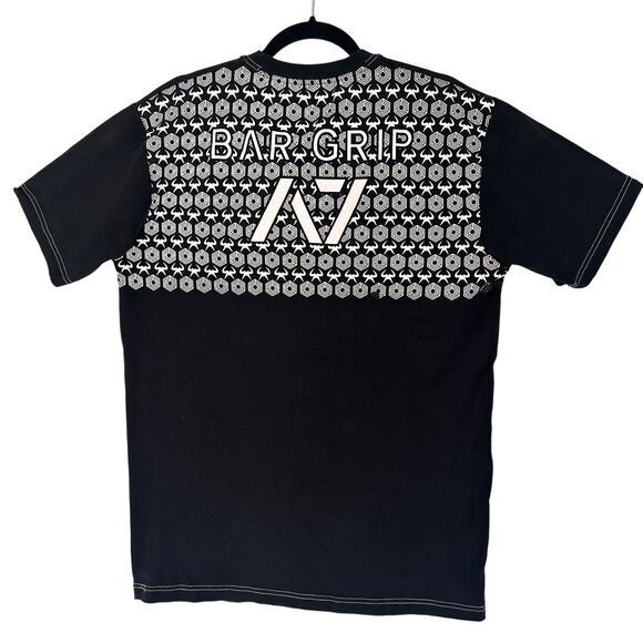 A7 Bar Grip Shirt XL Black Never Say Die Powerlifting Gym Tee Grip Back Logo - Picture 7 of 12